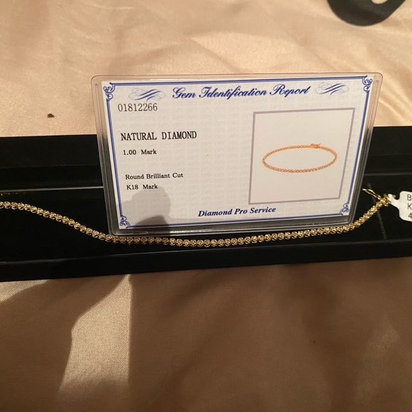 18 carat Tennis bracelet Si clarity 1 carat - Picture 3 of 4